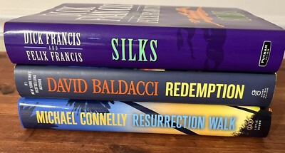 3 Books Longshot/D. Francis/Redemption/D. Baldacci/Resurrection Walk/M. Connelly