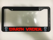 Darth Vader Red text Star Wars Storm Trooper Death Star License Plate Frame NEW