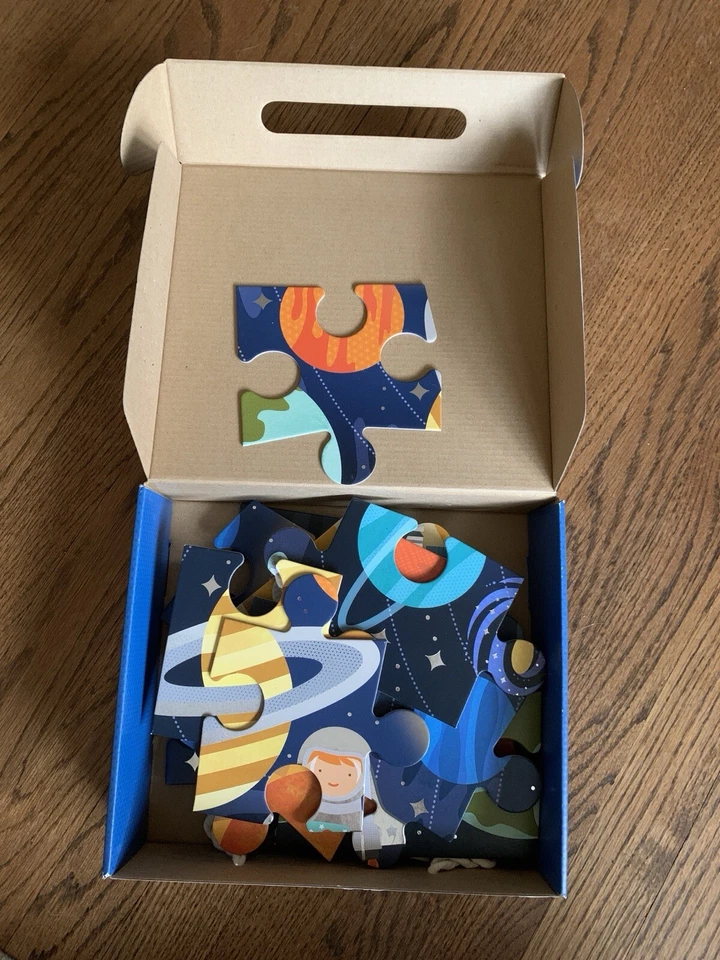 Petit Collage Floor Puzzle Outer Space 24 Pieces | Large Puzzle for Kids | Co... - Image 3 of 4