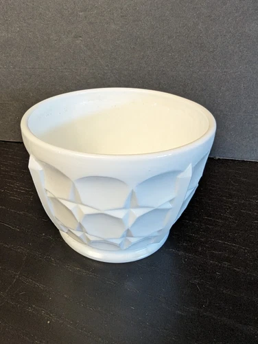 MCM Retro Vintage Indiana Milk Glass Constellation Pattern Nut Cup or Bowl VGC