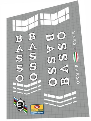 Basso Gap 1988 frame decal kit