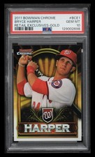 2011 Bowman Chrome Retail Exclusives Gold #BCE1 Bryce Harper RC Rookie PSA 10