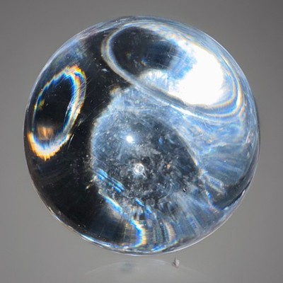 Vtg Crystal Ball Sphere 3.2 Inch Gazing Scrying Orb Wicca Reike