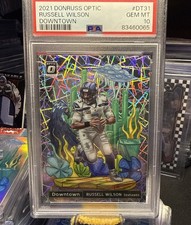 2021 Panini Donruss Optic - Downtown Russell Wilson #DT-31 - PSA 10