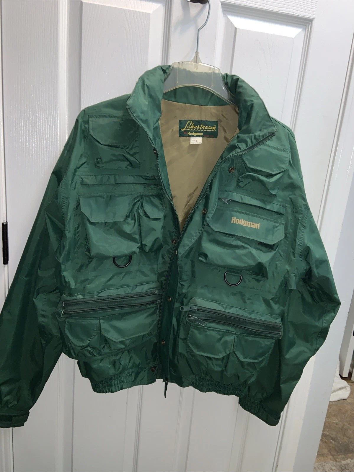 Lakestream by Hodgman Wading Jacket Men's L Green Multiple Pockets And Pant Set