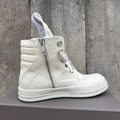 Rick Owens White Jumbo Lace Geobaskets 1:1 Lookalike Sneakers