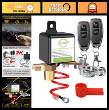 Remote Battery Disconnect Switch 12V 250A - Anti-Theft Kill Switch for Car, Truc