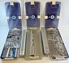 Zimmer 4801 Series Basic Fragment Large Fragment System 3 Trays Orthopedics