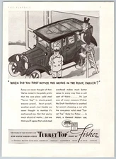 1936 Turret Top body by Fisher for General Motors Cars Only Print Ad 6.5" x 9"