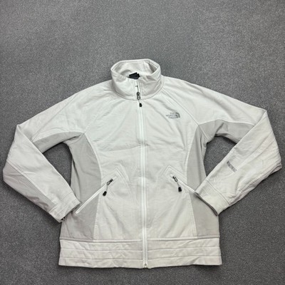 North Face Fleece Damen Medium weiß Full Zip Windwall Pullover Jacke Lady*
