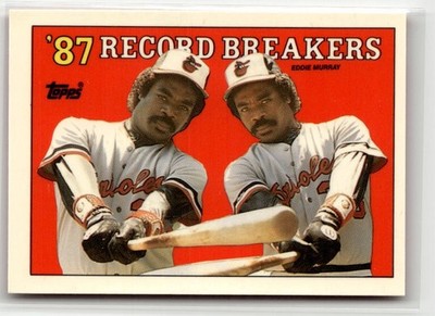 1988 Topps Tiffany Eddie Murray #4b No caption on front Baltimore Orioles SP