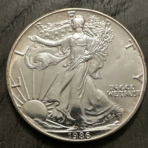 United States Silver Dollar, 1986 Silver Bullion