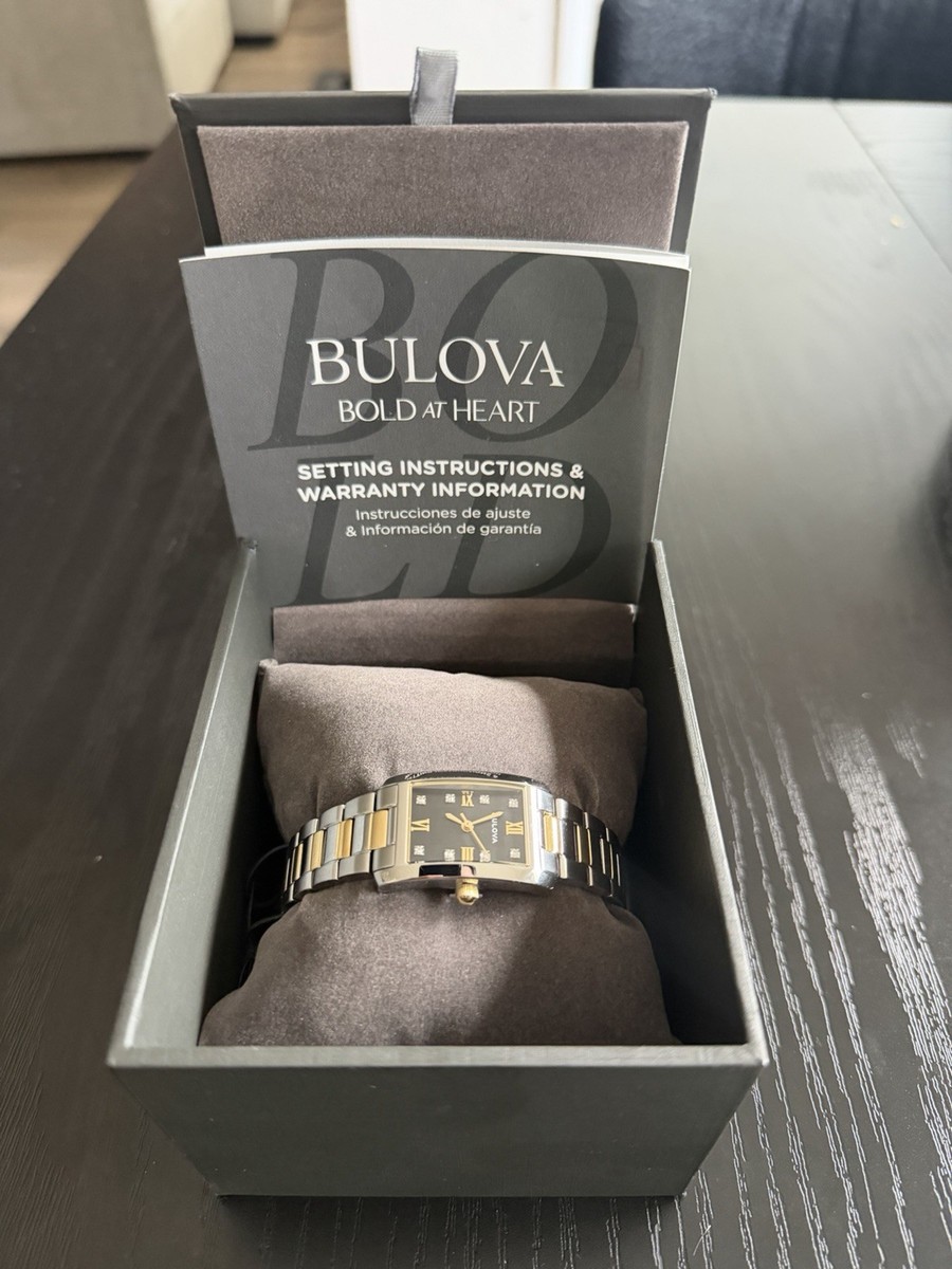Bulova 98P230 Classic Diamond Two-Tone Women display picture 1