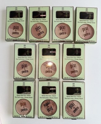 Pixi By Petra Beauty Blush Duo + Kabuki Brush - Peach Honey 0.36oz BUNDLE OF 10