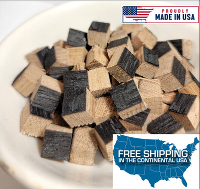 Bourbon Barrel Oak Wood Cubes, Barrel Pieces for Aging Wine,Beer,Spirits