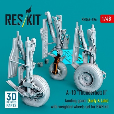 1/48 ResKit RSU48-0496 A-10 ''Thunderbolt II'' landing gears (Early & Late) with w