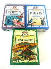 Professor Noggin Card Game Lot - Dinosaurs, Insects  Spiders, Birds of N Amrica