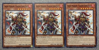Ancient Warriors - Fearsome Zhang Yuan ETCO-EN021 (x3) Common 1st Edition NM