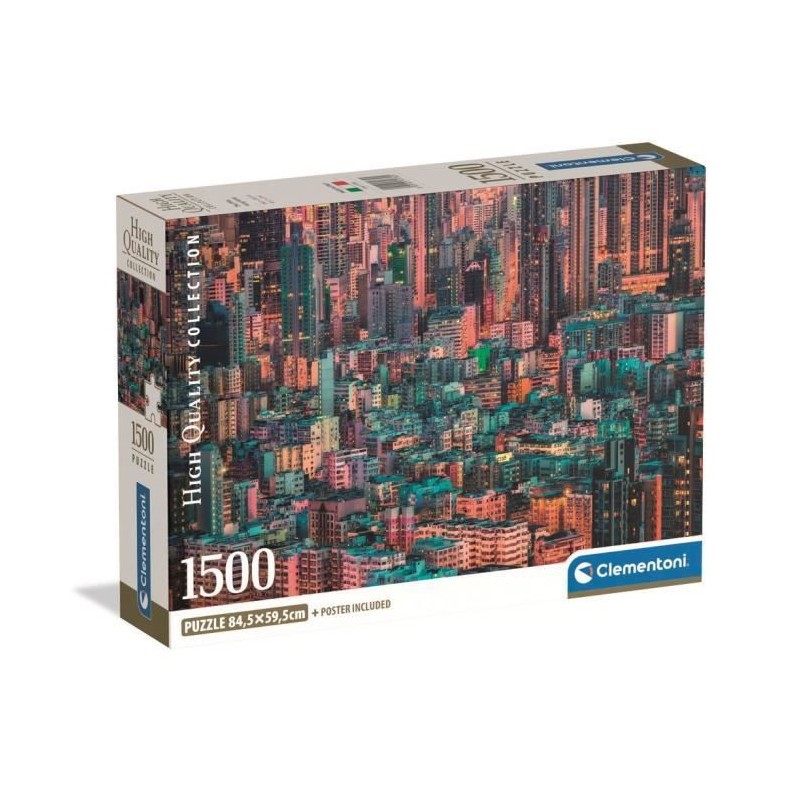 Puzzle Hong-Kong Clementoni 1500 pièces idée cadeau originale adulte