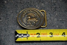 BELT BUCKLE: Ducks Unlimited 50th. 1937-1987