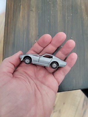 Vintage YatMing #1065 Gray Chevy Corvette Stingray 1/64 Diecast Chevrolet Loose