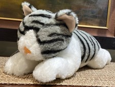 Gray Cat Plush 16 With Pouch