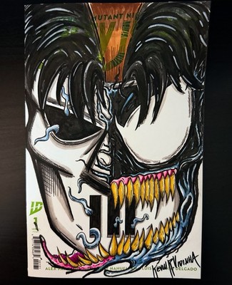 TMNT Casey Jones #1 (2025) IDW Comic Sketch Cover Variant W Original Art Venom