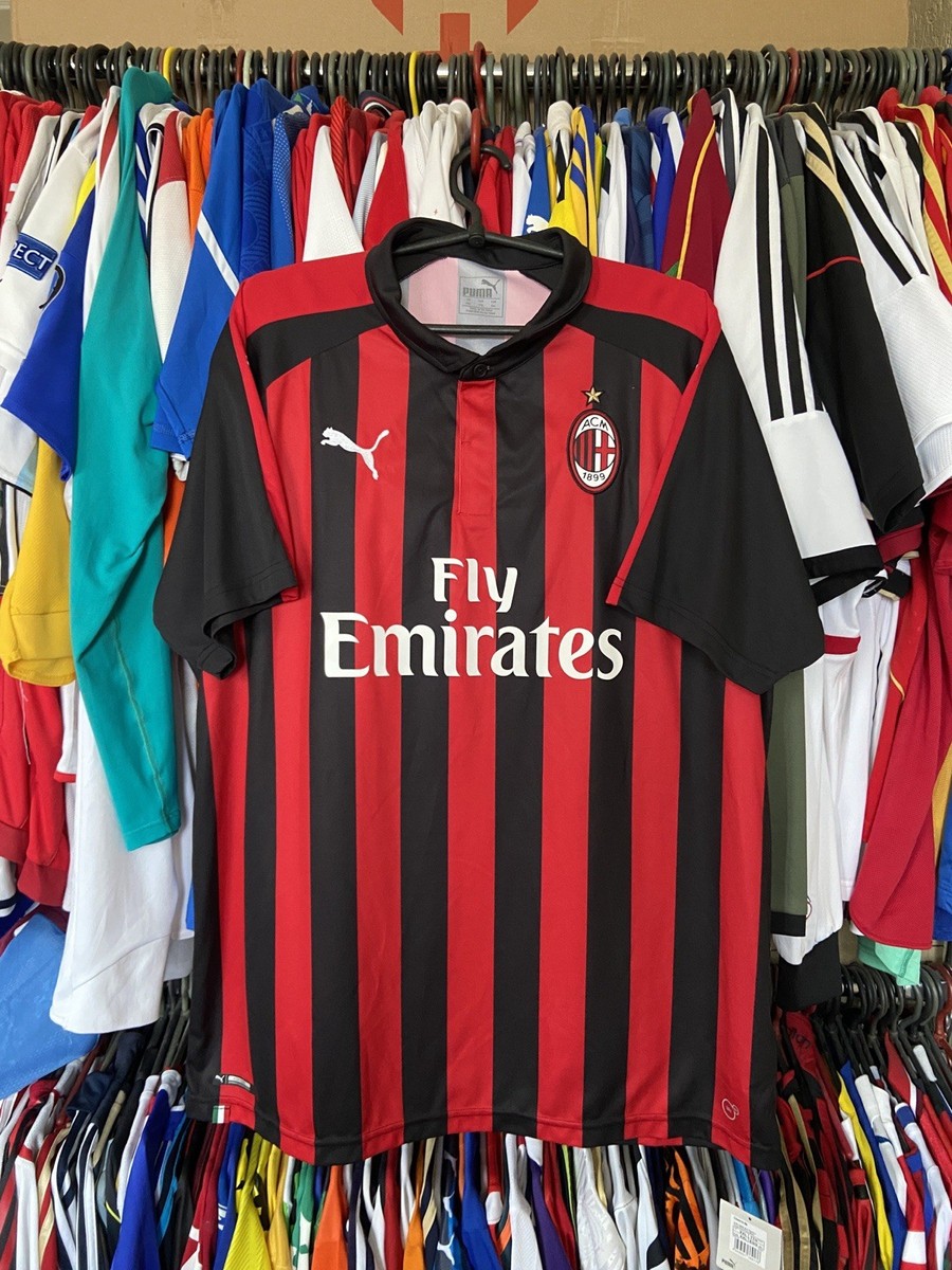 MILAN 2018 2019 HOME FOOTBALL SHIRT SOCCER JERSEY PUMA 754419-06