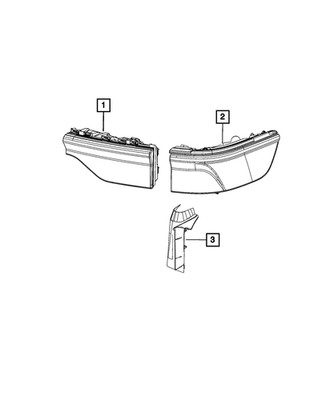 Genuine Mopar Tail Lamp Close Out Right 68466578AA