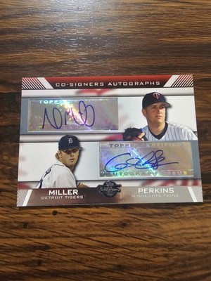 Andrew Miller Glen Perkins 2007 Topps Co-Signers Dual Auto Autograph #CS-MP