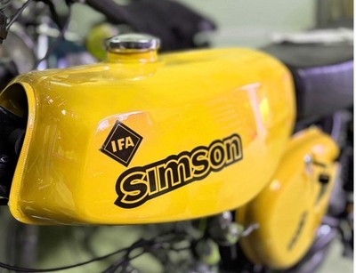 Simson S51 B Aufkleber transparent DUNKEL Tank Seitendeckel IFA electronic DDR