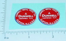 Pair Dunwell Trucks Round Door Logo Stickers DW-001