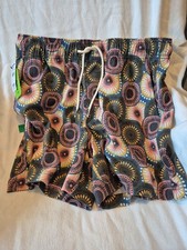 RSQ Swim Men's Small 5 Inch Inseam Abstract Print Drawstring Waist 29 . Pockets