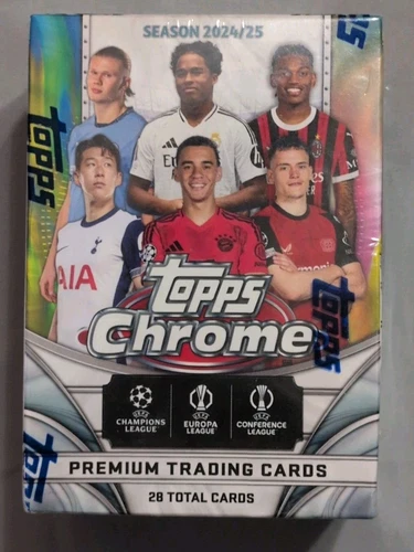2024-25 Topps Chrome UEFA Club Competitions Soccer - Blaster Box