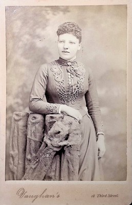 Antique Cabinet Card Photograph Elegance from a Bygone Era in San Francisco
