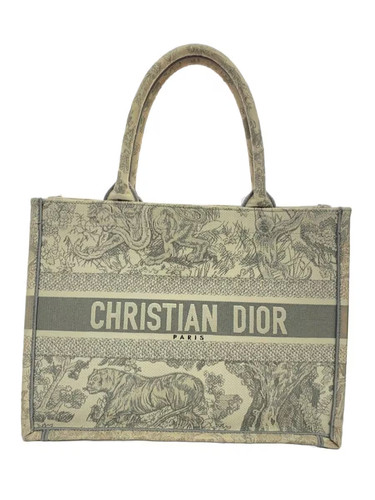 Christian Dior 50-ma-0272 Tote Canvas BEG Unisex Bag #SSB1435