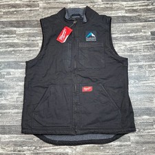 Milwaukee Men's XL 801B-XL Heavy-Duty Sherpa-Lined Vest with 5-Pockets Work NWT