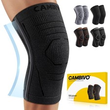 Knee Brace for and Men with Side Stabilizer 2 Pack, Lightweight Latex Knee Co...