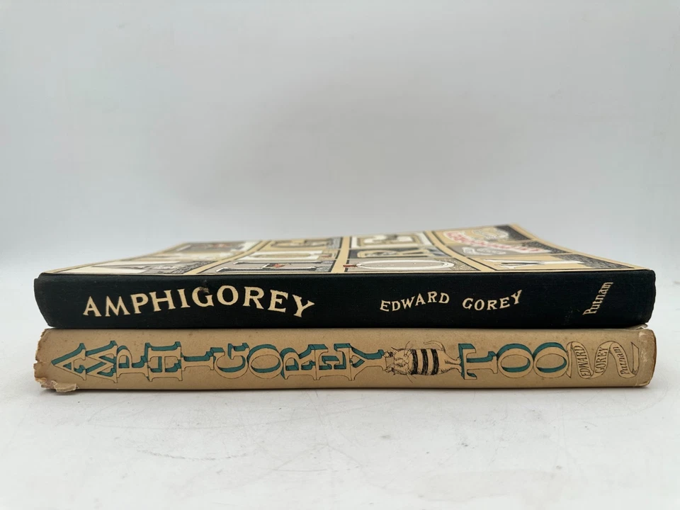 Vintage Edward Gorey Amphigorey & Amphigorey Too - 1972/1975 Hardcovers - Image 3 of 4