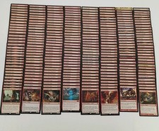 250 Magic the Gathering Red Rare/Mythic Mix Card Lot..