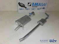Imasaf Auspuffset Ab Kat für Renault Kangoo+Rapid 1.4 55KW 97-|Mitteltopf+Endopf