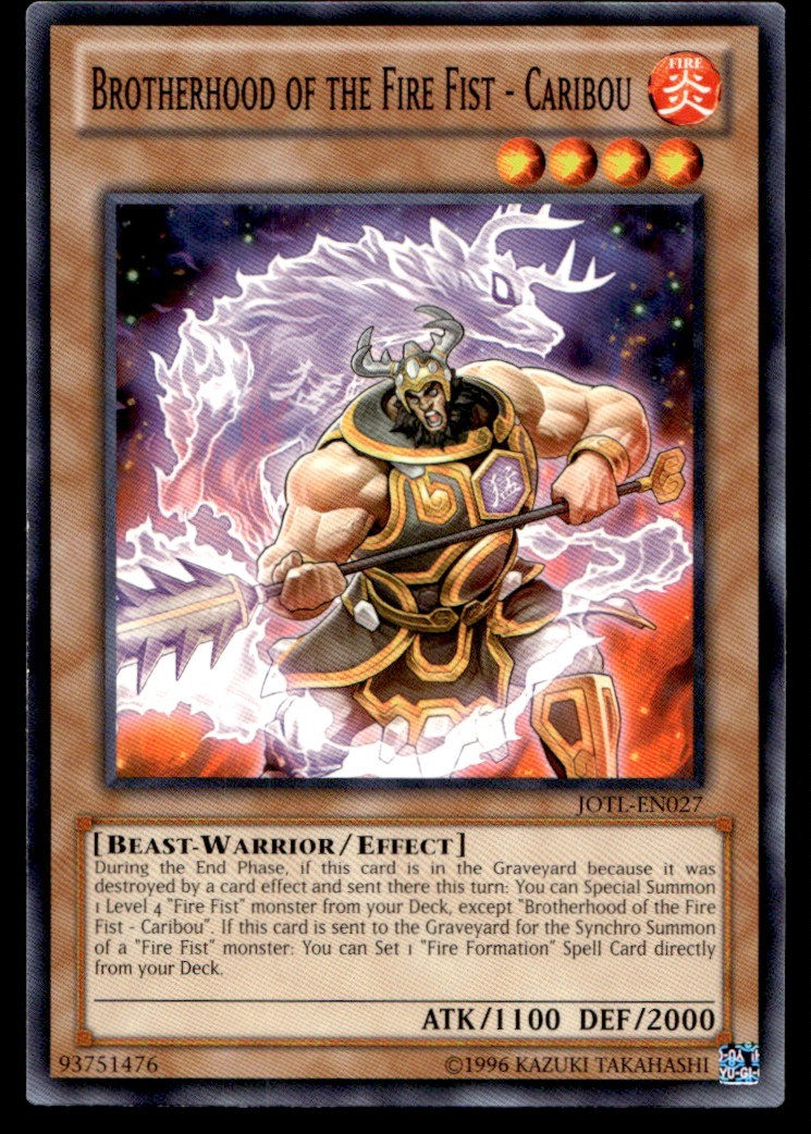 Brotherhood of the Fire Fist - Caribou Judgment of the Light JOTL-EN027 MP YuGiO