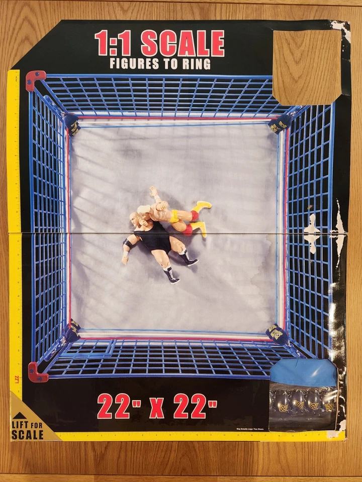Anillo y jaula de lucha libre Jakks WWE Classic Superstars WrestleMania 2 (II) RARO Foto 2 de 4