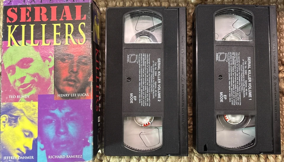 Serial Killers 2 Tape VHS Documentary Simitar Entertainment Dahmer Ramirez Gacy - Image 4 of 4