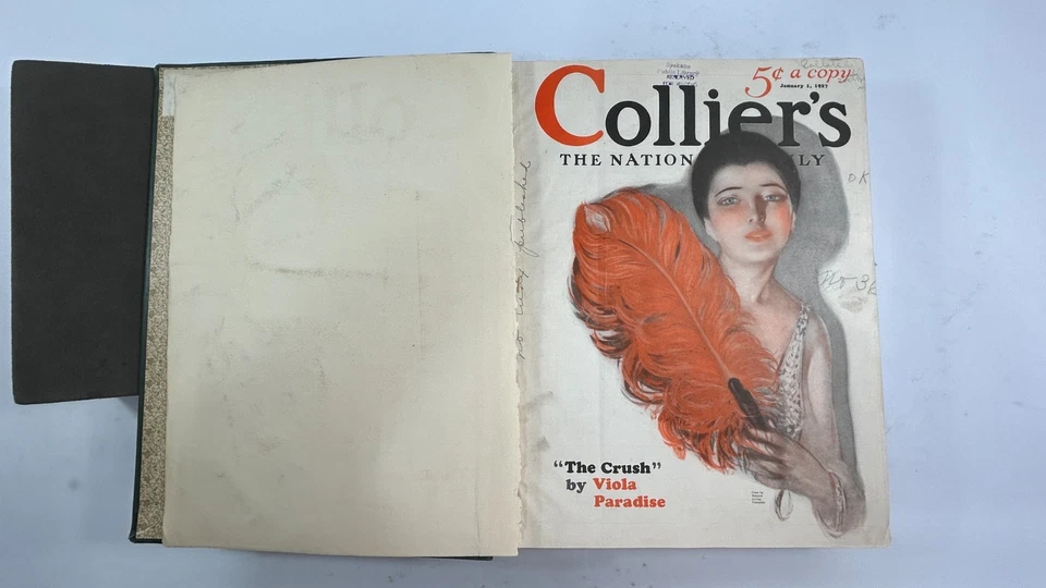 Bound Magazine: Collier's Weekly: January to June 1927 - Image 2 of 4