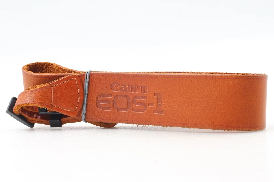 Correa de hombro de cuero marrón para cámara Canon rara [casi como nueva] para EOS-1 de JAPÓN Foto 3 de 4