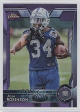 2015 Topps Chrome Rookies Purple Refractor Josh Robinson #198 fm0