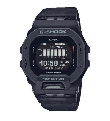 Casio G-SHOCK GBD-200-1DR G-SQUAD Black Running Men’s Watch Bluetooth