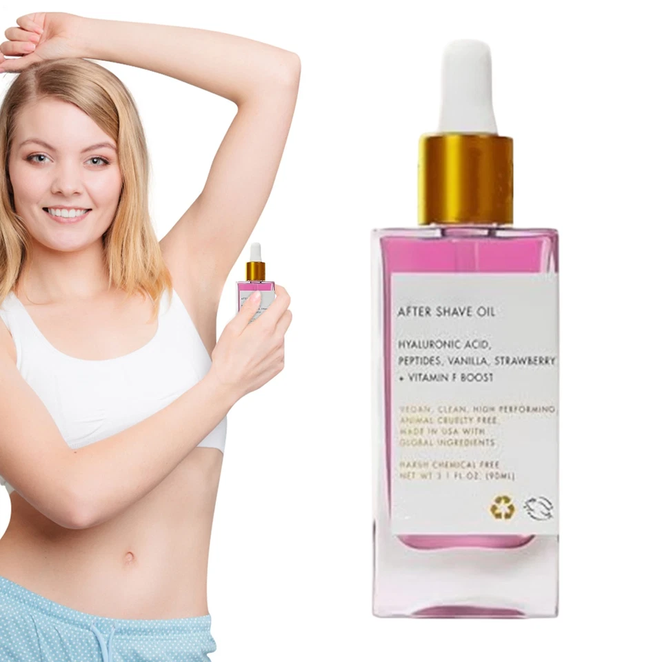 Strawberry Vanilla After Shave Oil women for Smooth Skin, Soft Serve:.90ml - image 4 of 4