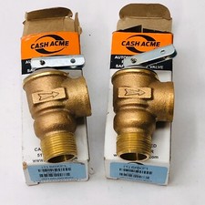 LOT OF 2 CASH ACME F-30, ¾" SAFETY RELIEF VALVE 20166-003G 30PSI